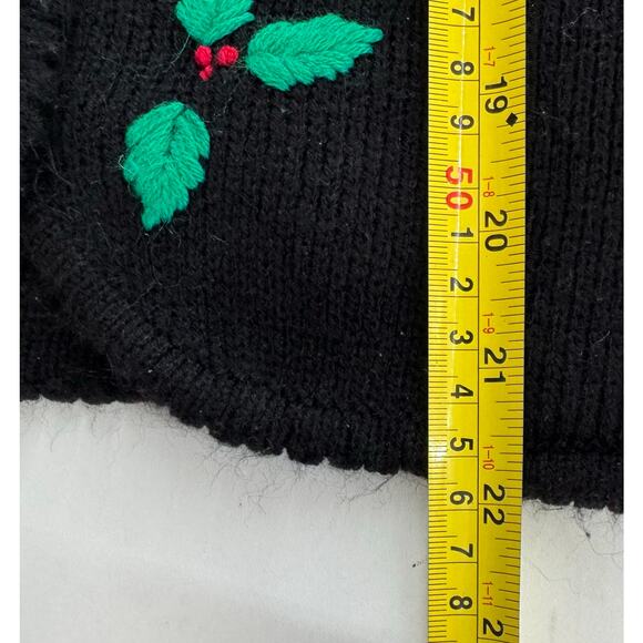 Tally Ho Vintage Women's Size Medium Holly Cardigan Christmas Sweater - Picture 6 of 6